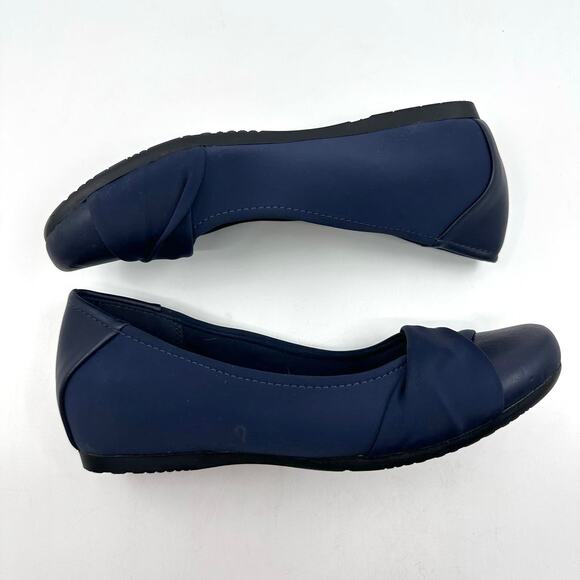 Baretraps Memory Foam "Mitsy" Slip On Flats WMNS US9M Navy Textile Comfort by - Picture 4 of 8